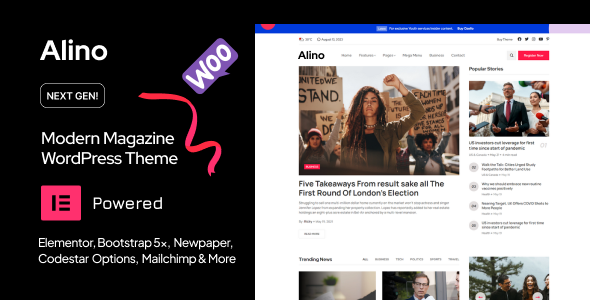 Alino - Personal Blog WordPress Theme Logo