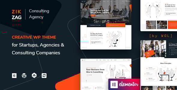 ZikZag - Consulting & Agency WordPress Theme Logo